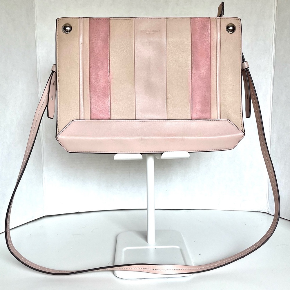 Rag & Bone Compass Leather Striped Crossbody Bag